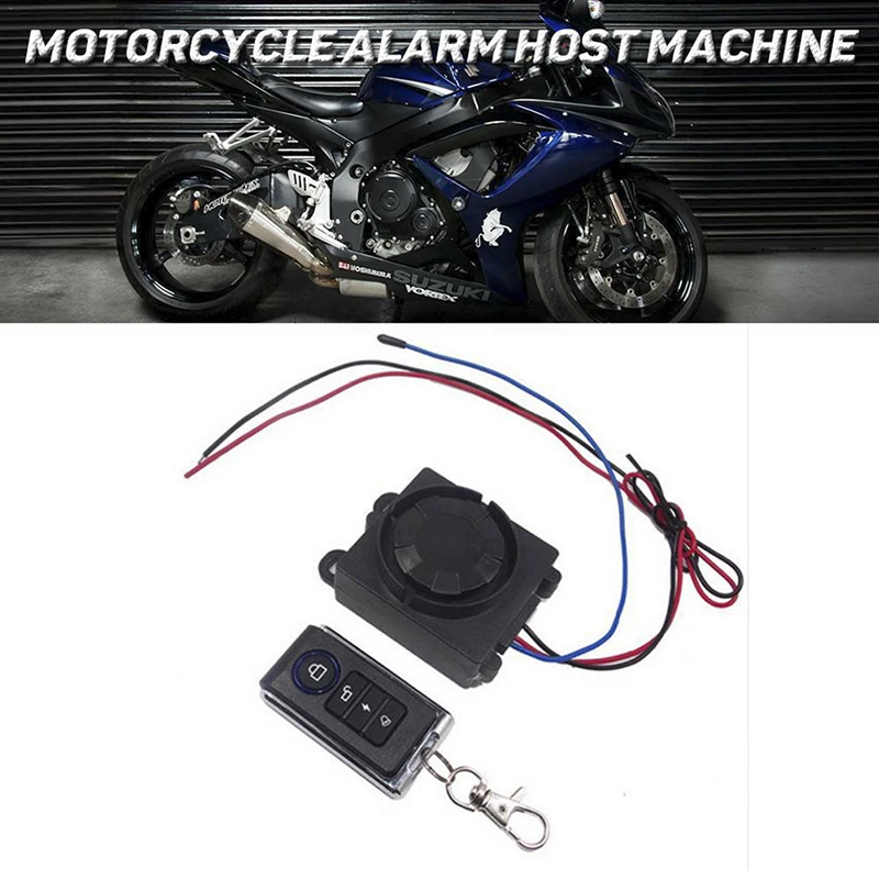 

Motorcycle Alarm Anti-theft Scooter Protection Burglar Security System 12v Remote Control Engine Start Universal Motor Chopper