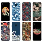 Чехол-накладка для Xiaomi Redmi 7A, 8, 8A, 9, 9A, 9C, Redmi Note 8T, 8 Pro, T, Note 9, 9S, 9 Pro, в японском стиле