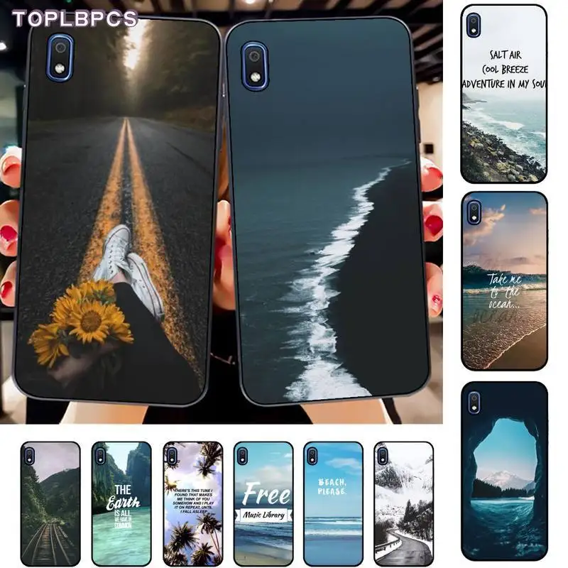 TOPLBPCS путешествие на морском пляже цитаты чехол для задней панели мобильного