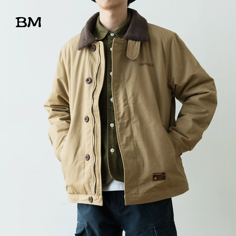 Зимняя мужская куртка высокого качества в японском стиле Харадзюку повседневная