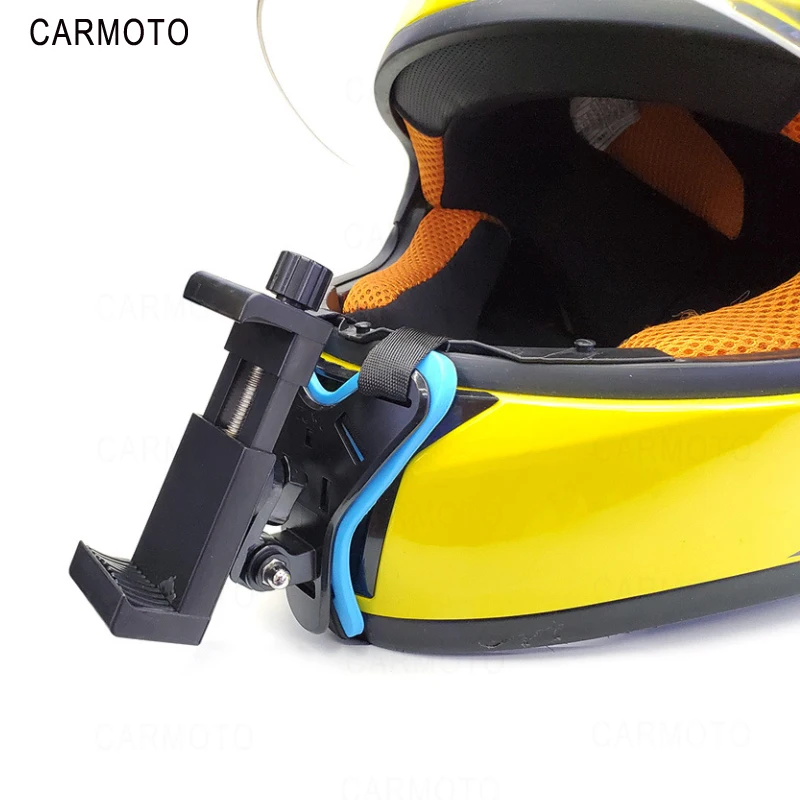 Регулируемый мотоциклетный шлем подбородок крепление для GoPro держатель камеры набор портативный strongнагрузка емкость легкий легко установить фиксированный