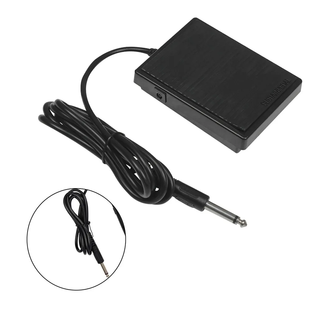 

6.35mm Interface Compact Sustain Pedal Instrument Universal Single Pedal For Musical Instruments Portable Piano E-keyboard