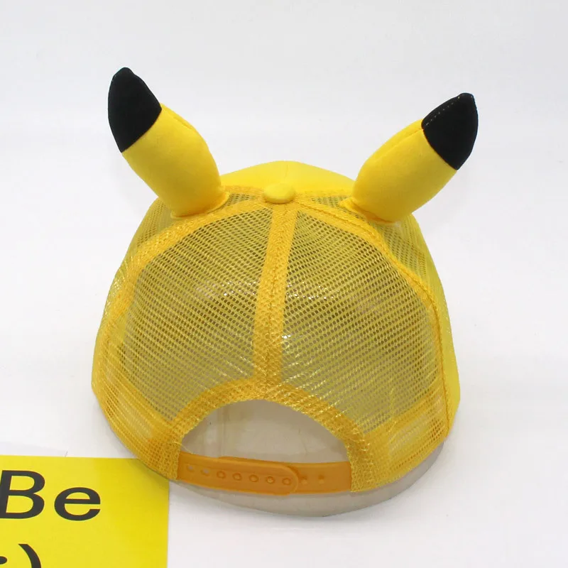 New Fashion Anime Cartoon Pokemon Pikachu Baseball Caps Parent-Child Adult Children Hip Hop Hats Outdoor Shade Cap