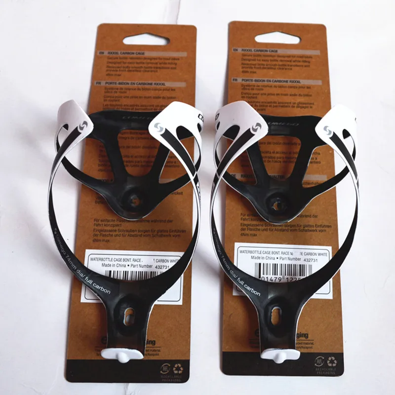 

2 PCS hot sales full carbon fibre bottle cage bottle holder bicycle accessories with package matte finish 2 colors