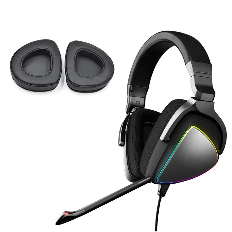 2 шт. кожаные холщовые амбушюры для ASUS ROG Delta Aura Sync Headset|Аксессуары наушников| |