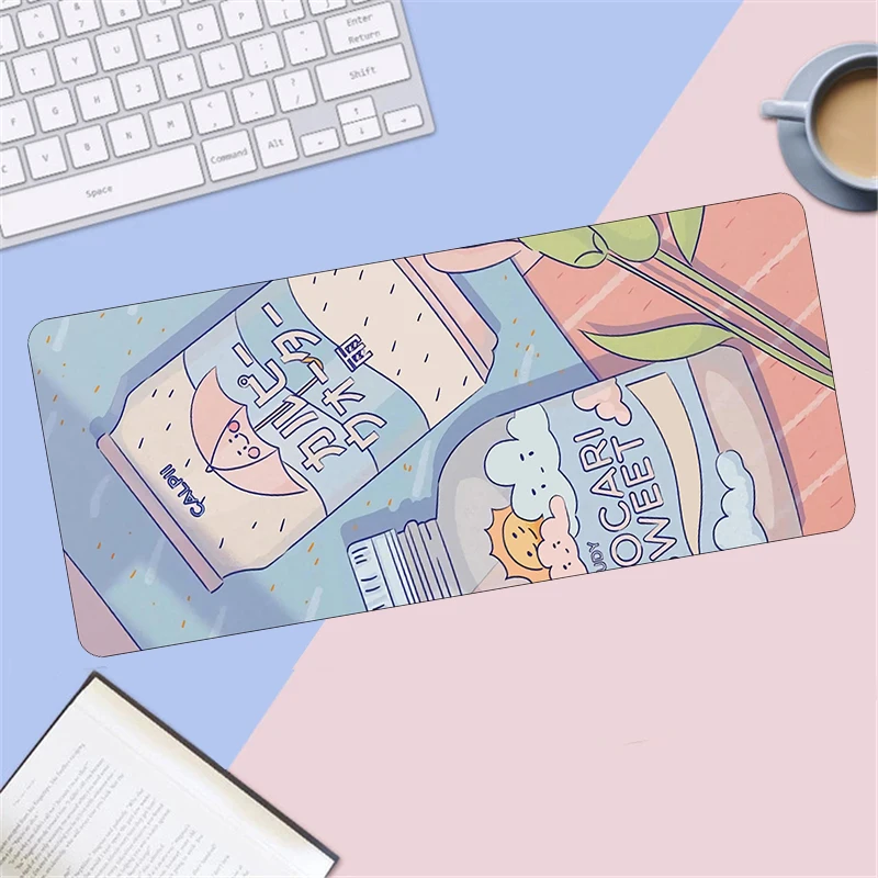 

70x30cm mouse pad cute Computer Mat gaming accessories Rubber large desk mat Keyboard Non-Skid pad Locking Edge anime cute pad