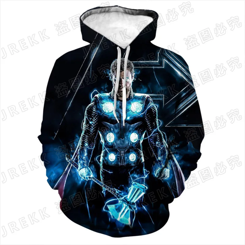 

2021 New Fashion Casual Boy Girl Kids Thor 3D Print Hoodies Streetwear Men Women Children Sweatshirts Long Sleeve Jacket
