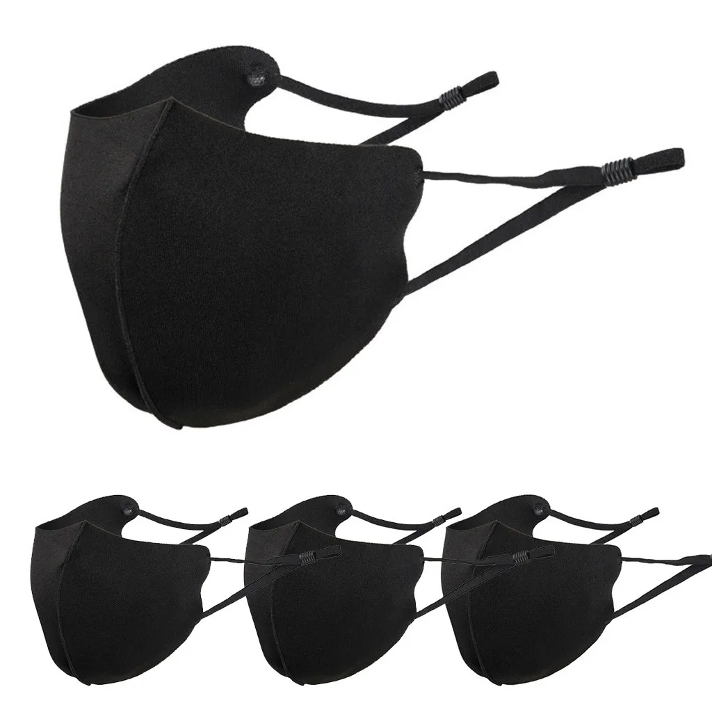 1/3/5 шт. черная маска для лица женщин и мужчин Регулируемая Маска рта из