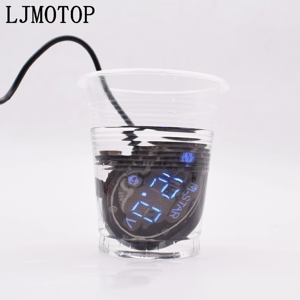 Сверхводонепроницаемый Цифровой вольтметр с панелью Тестер светодиодный