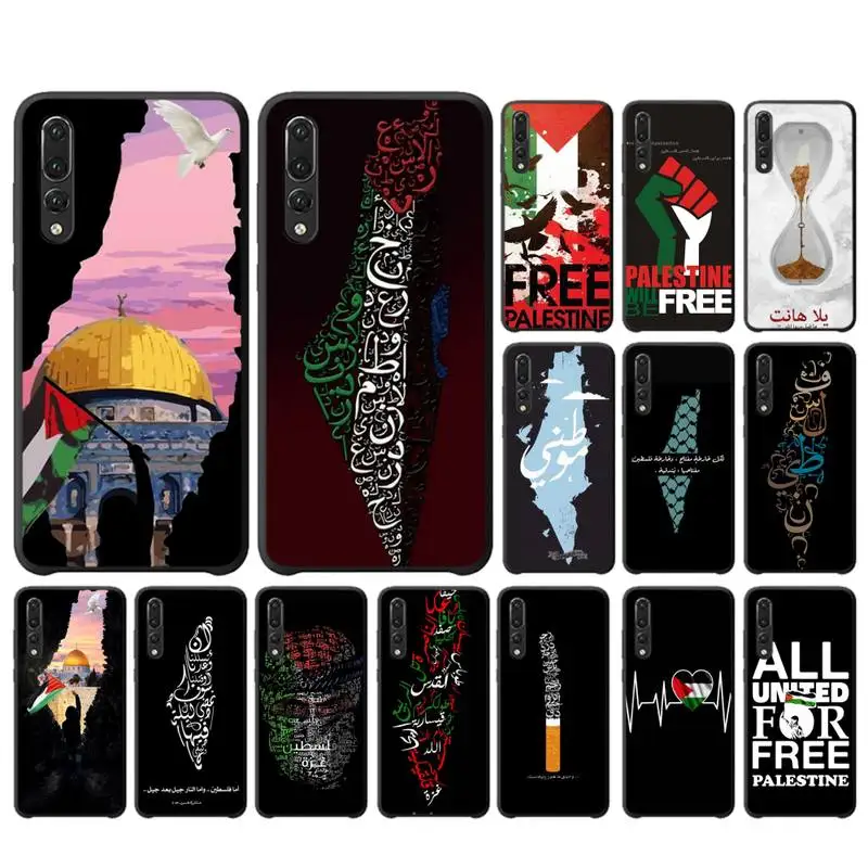 

LVTLV Palestine Map Arabic Phone Case for huawei P 8 9 10 20 30 40 pro lite P9 lite 2019