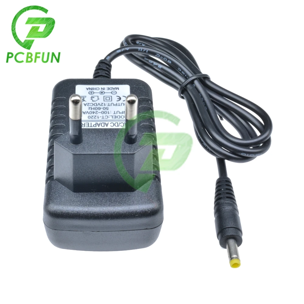 1 шт 12V 2A ЕС DC Мощность адаптер 4 0*1 7 монитор регулирования Зарядное устройство для