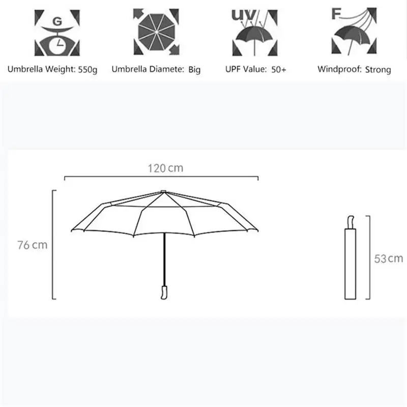 Только Jime сплошной цвет два складной зонт для гольфа 27 дюймов окантовка