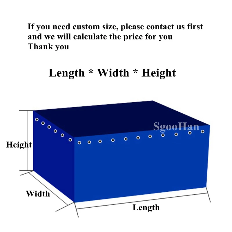 

5 шт., тканевая опора для аквариума, толщина 0,7 мм, 3x1x0,4 м