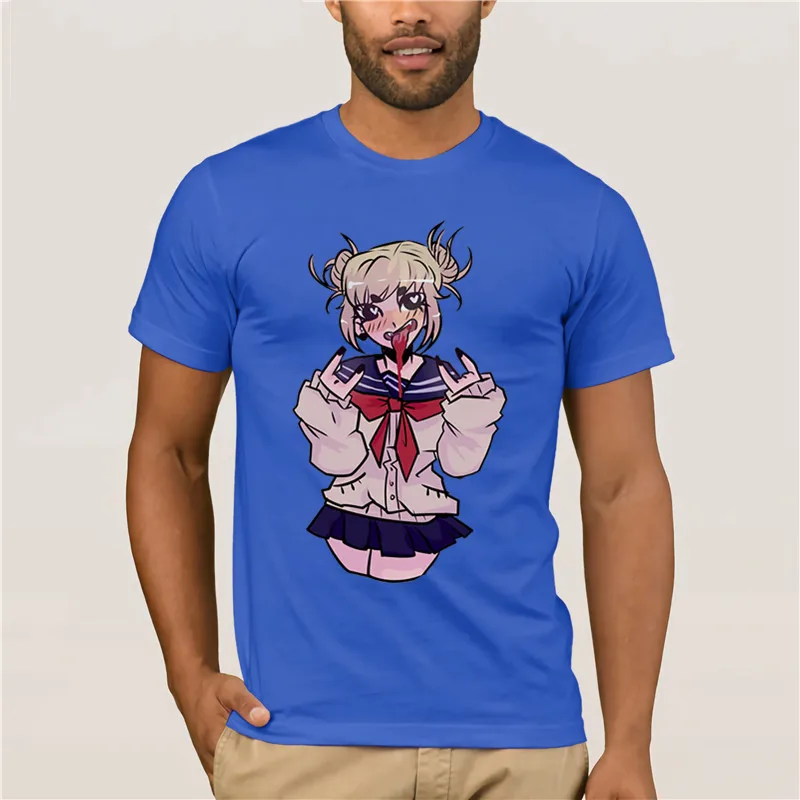 Boku no hero academic Футболка с принтом Ahegao для женщин Himiko Toga футболка senpai shirt2019 | Мужская