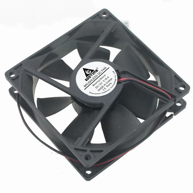 Бесшумная безщеточная охлаждающая муфта 5 в пост. Тока 12 В 24 2pin 9225 9 см 90 мм