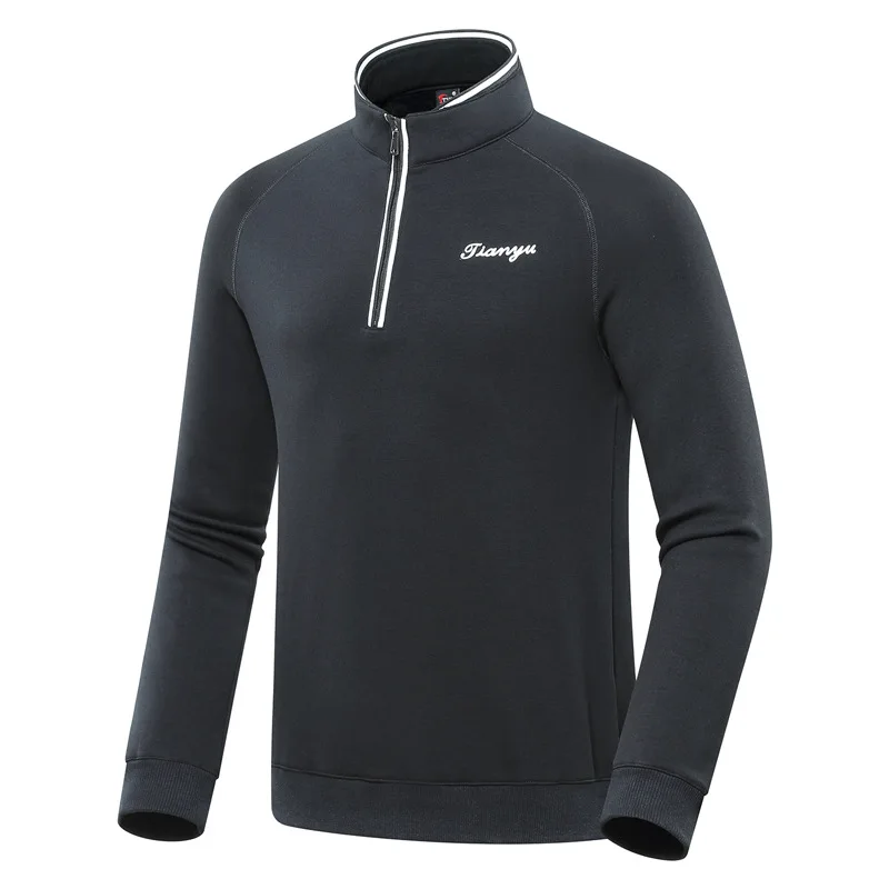 Рубашка для гольфа мужская теплая спортивная одежда флисовая утепленная