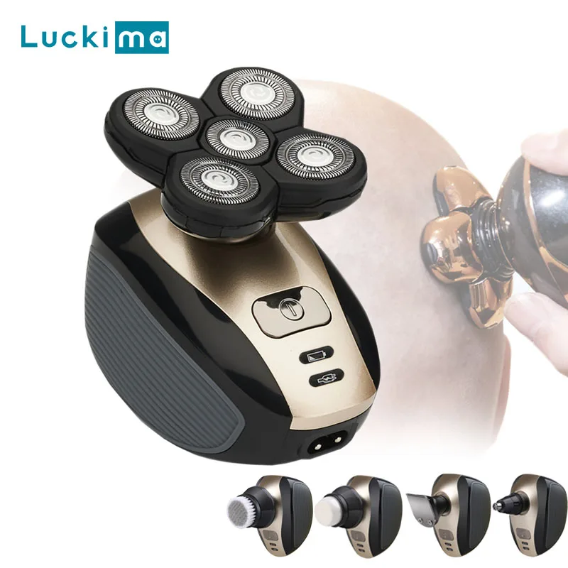 5 в 1 электробритва с 5D плавающий пятью лезвиями носу и ушах машинка для стрижки