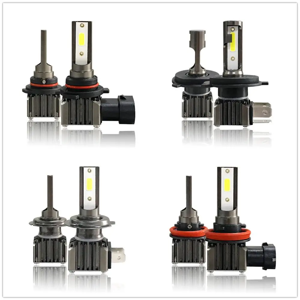 Лампы светодиодные H11, H8, H7, H4, 9006 LED, H1, 9005, HB3, HB4, 36 Вт, 6000лм, 6000 К, 2 шт.