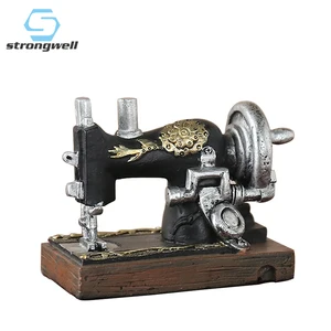 Мини-швейная машина из смолы, фигурки, миниатюры, сувениры, для современного домашнего и офисного декора, поделки