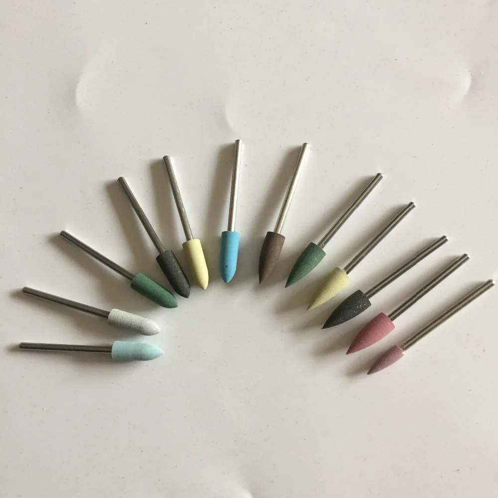 12 шт. набор для полировки 2 35 мм|polishing burs|dental resinsilicone kit |