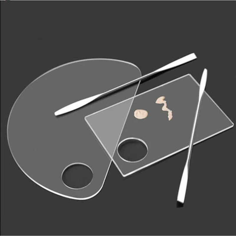 Прозрачная акриловая художественная палитра для смешивания красок делает