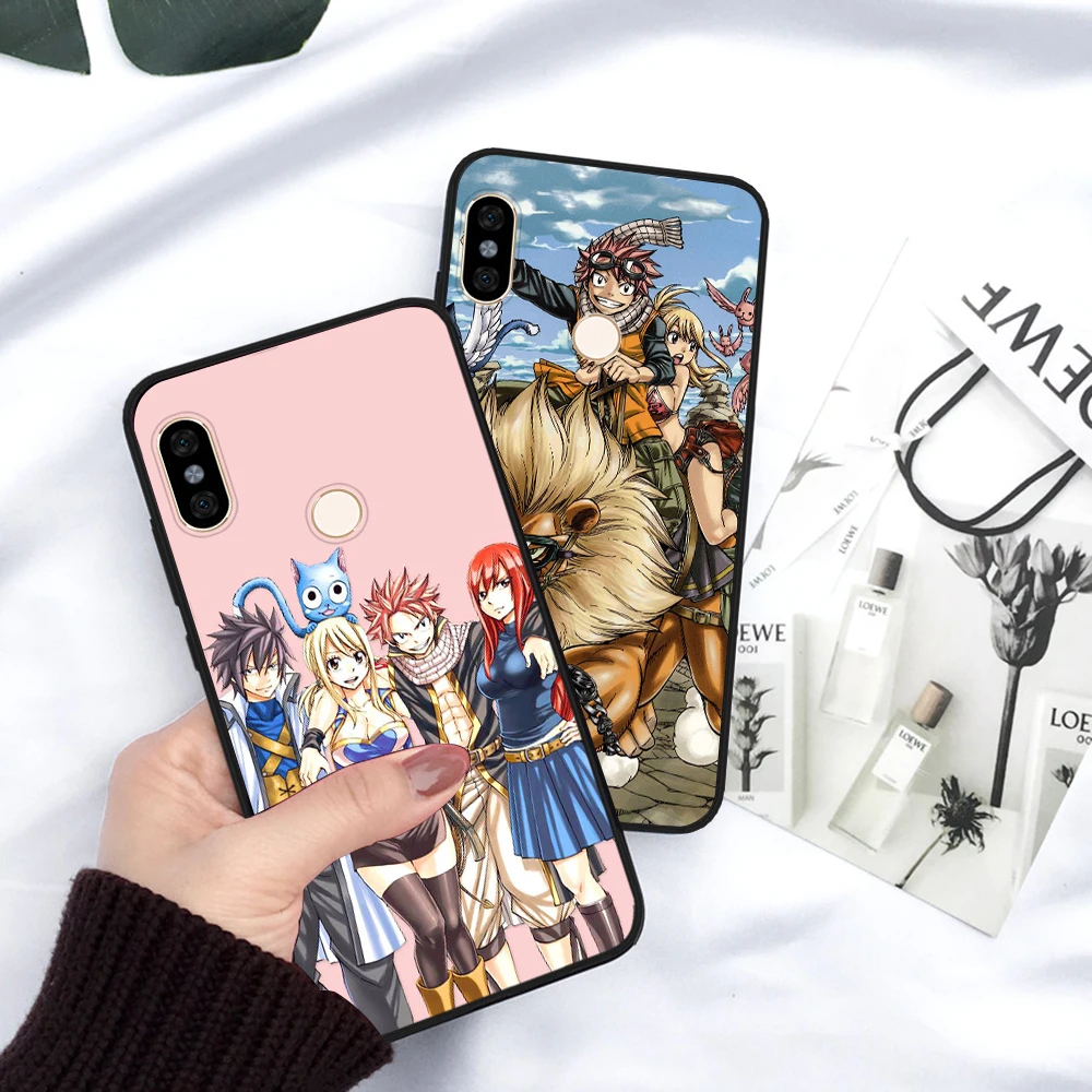 Manga Fairy Tail Silicone Case for Redmi Note 4X 5 Pro 6 5A Prime 7 8 |