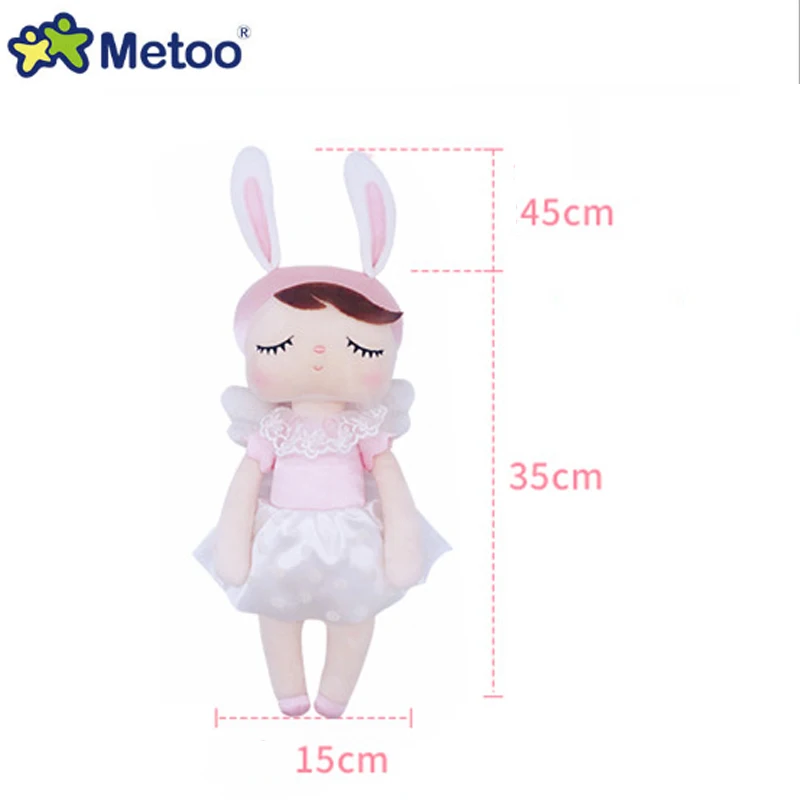 Metoo Boxed Angela Rabbit Doll Stuffed Toys Plush Animals Kids for Girls Children Boys Baby Cartoon Soft | Игрушки и хобби