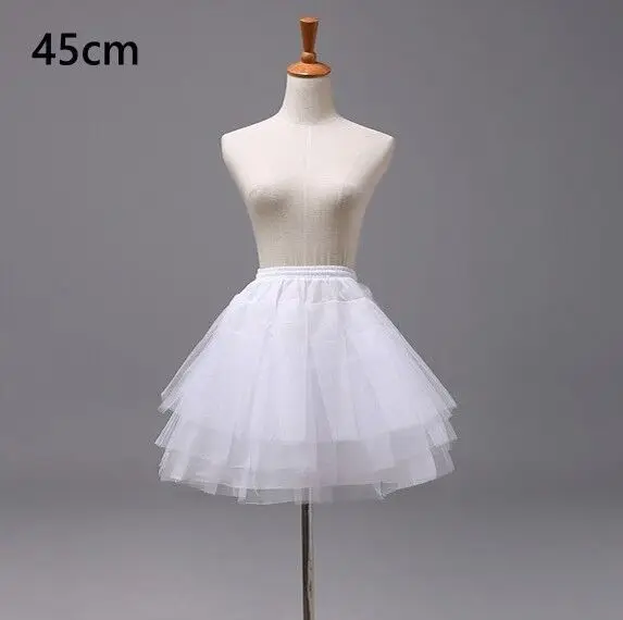 petticoat 45cm ; Детские вечерние платья принцессы без рукавов с блестками для девочек; праздничная одежда на День Святого Валентина; свадебное платье - Цвет: petticoat 45cm