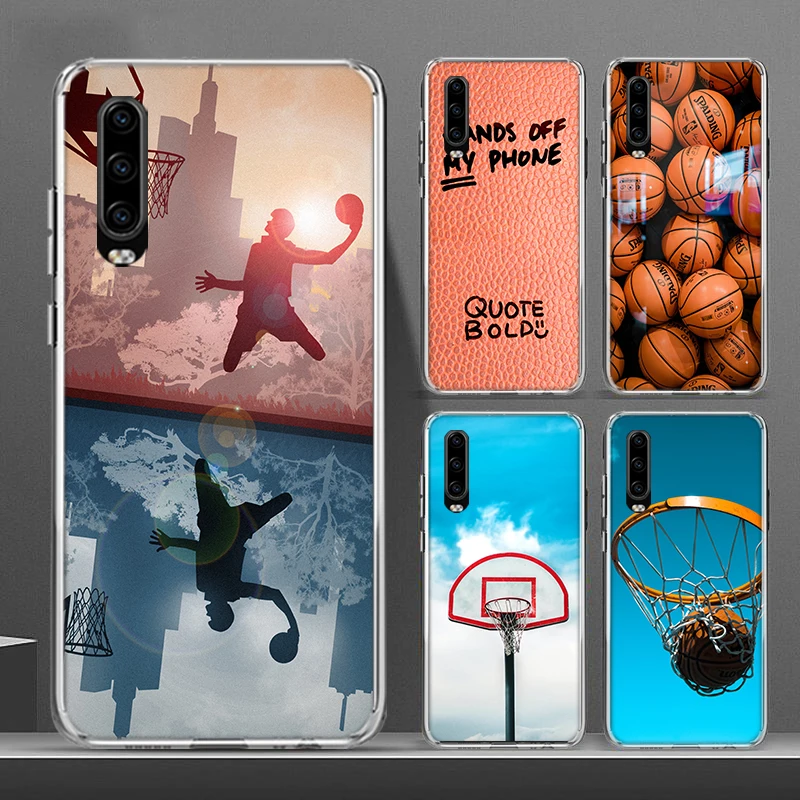 Чехол для телефона с баскетбольной корзиной Huawei P30 P20 P40 P50 P10 Mate 40 30 10 20 Lite Pro
