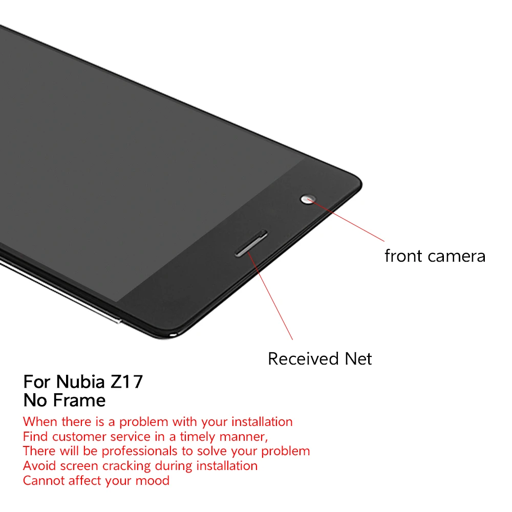 5 &quotЖК дисплей для zte Nubia Z17 NX563J ЖК сенсорный экран дигитайзер сборка NX563J|Сенсорные