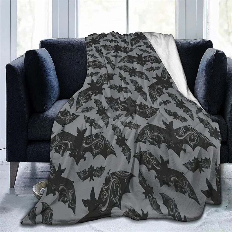 

Night Flight - Gothic Halloween Bats Navajo Cubre Camara Green Throw Blanket 3D Print On Demand Sherpa Super Comfortable