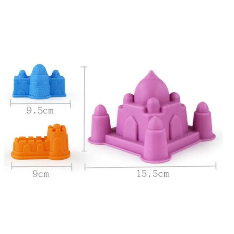 Outdoor Tiny Colorful Castle Beach Sand Model Toy Tools Set For Baby Children Pools Play Water Fun Beach Sand Toys