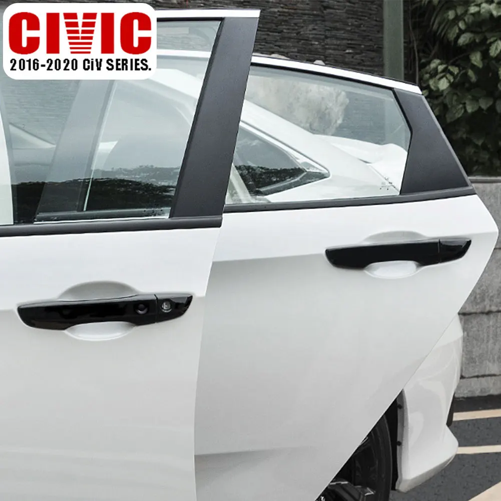 Чехлы для ручек двери без ключа 4 шт. чехлы входной Honda For Civic 10 2016 2017 2018 2019