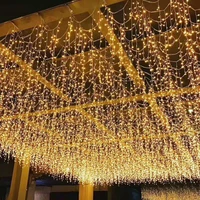 5m icicle string lights led curtain fairy christmas 0 4 0 6m droop decor for outdoor garden street wedding new yea garland