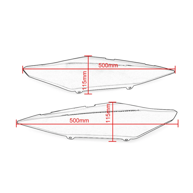 

For Yamaha XJ6 2009 2010 2011 2012 ABS Plastic Motorcycle Upper Side Tail Fairings Cover Cowl XJ6 XJ 6 Rear Fairing Compression