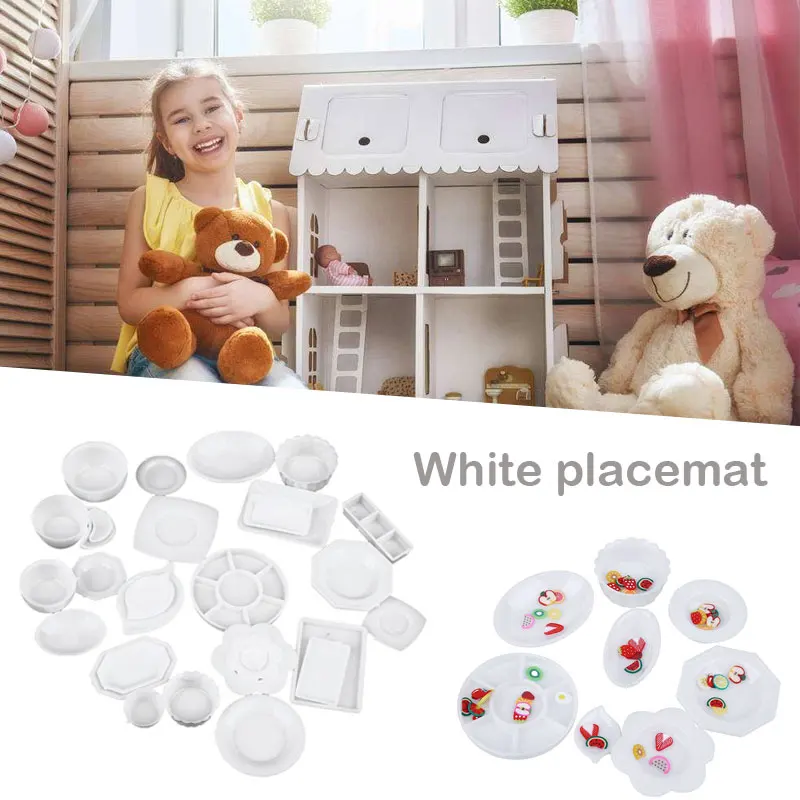 Dollhouse Miniature Tableware Dish Models Mini Service Plate Exquisite 33 PCS/Set Cute Pre-School | Игрушки и хобби