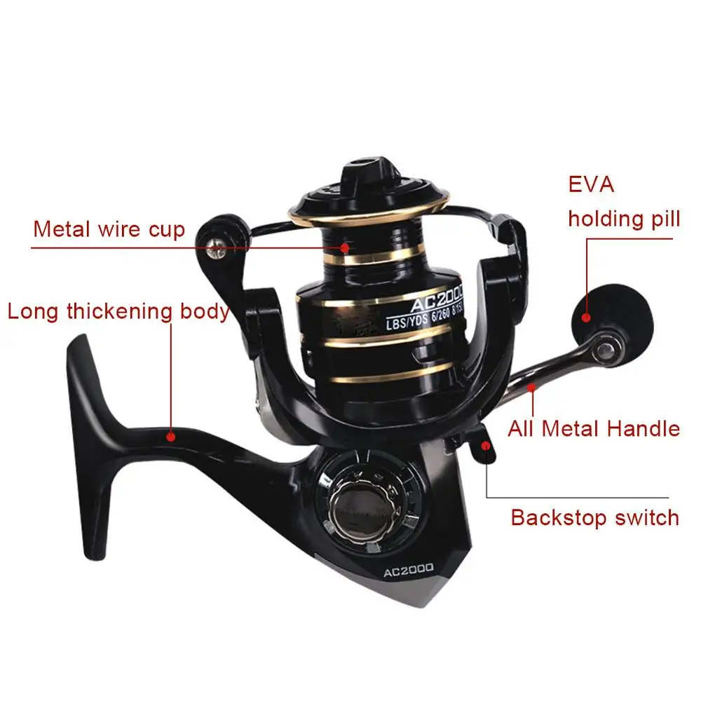 Фрикционная катушка полностью Металлическая 5 2: 1 скорость кг рыболовная с