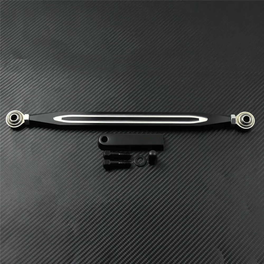 Соединительный рычаг переключения передач для мотоцикла черный хром ЧПУ 330 мм