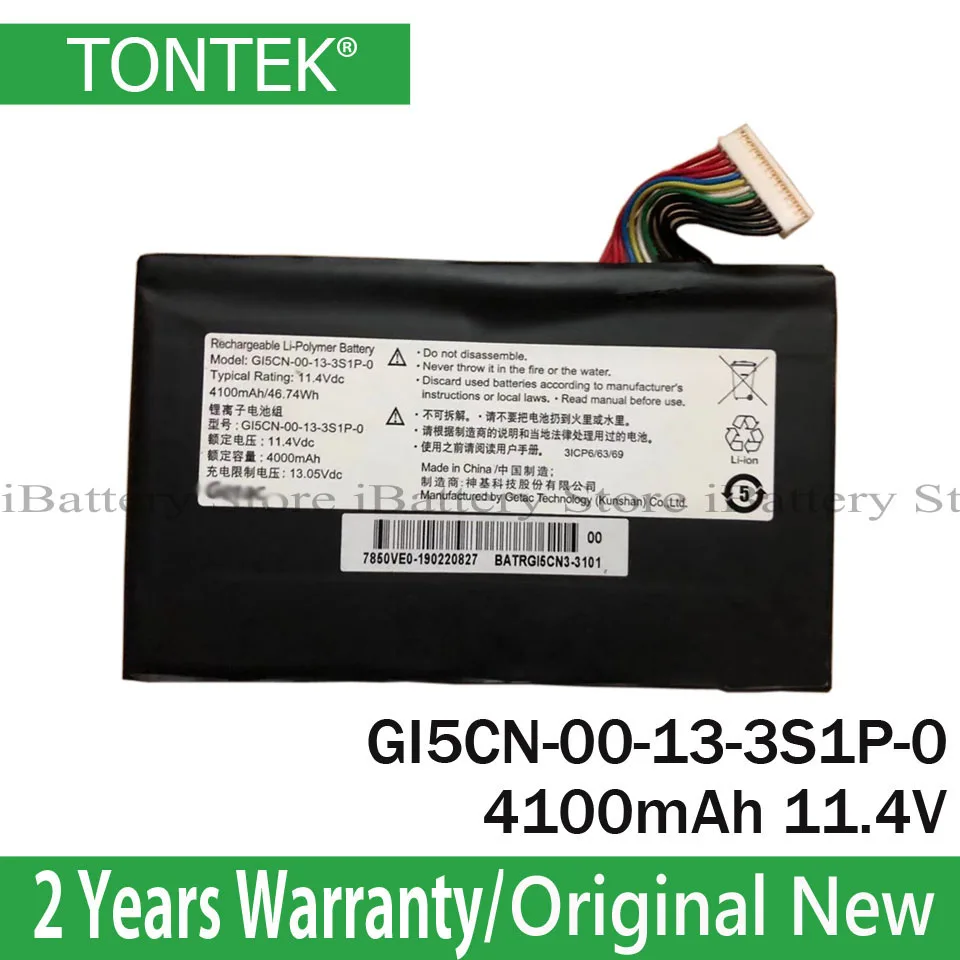 Genuine GI5CN-00-13-3S1P-0 Battery For HASEE Z7M-KP5GC Z7M-KP7GC GE5S02 MACHENIKE T90-Ti3C T90-T6CS T90-T6Cw T90-T1C