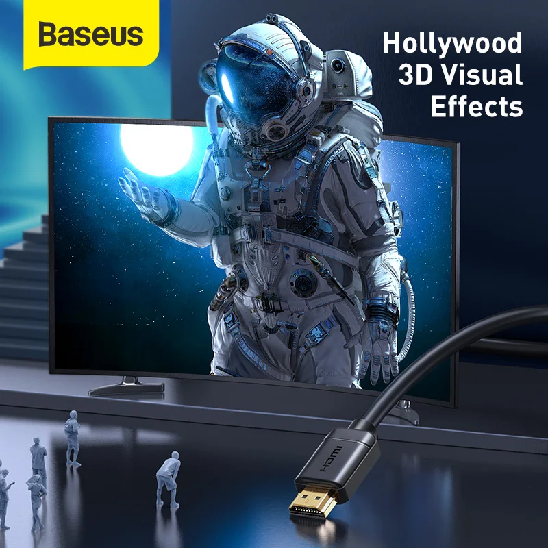 

Baseus HDMI Cable 4K to HDMI 2.0 Video Cable For TV Monitor Digital Splitter PS4 Switch Box Projector Displayport HDMI Wire Cord