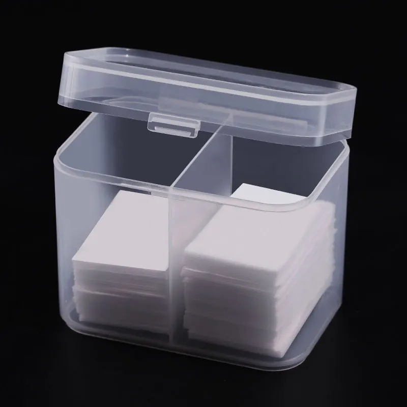 

Plastic Storage Box with Lid Unloading Cotton Manicure Tool Cosmetic Wash Towel Storage Box Nail Pen Container Organizer
