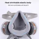 Полноразмерный респиратор для лица, противогаз, фильтр, Пылезащитная лицевая маска для распыления краски