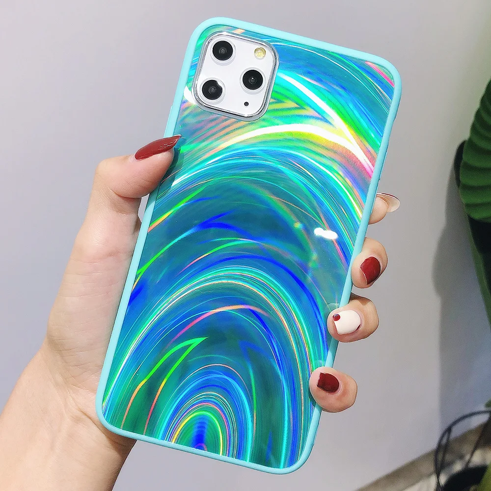 JONSNOW Голографический лазерный чехол с призмой для iPhone 11 Pro X XR XS Max чехол s 3D радужный блестящий чехол для телефона для iPhone 7 8 6S 6 Plus