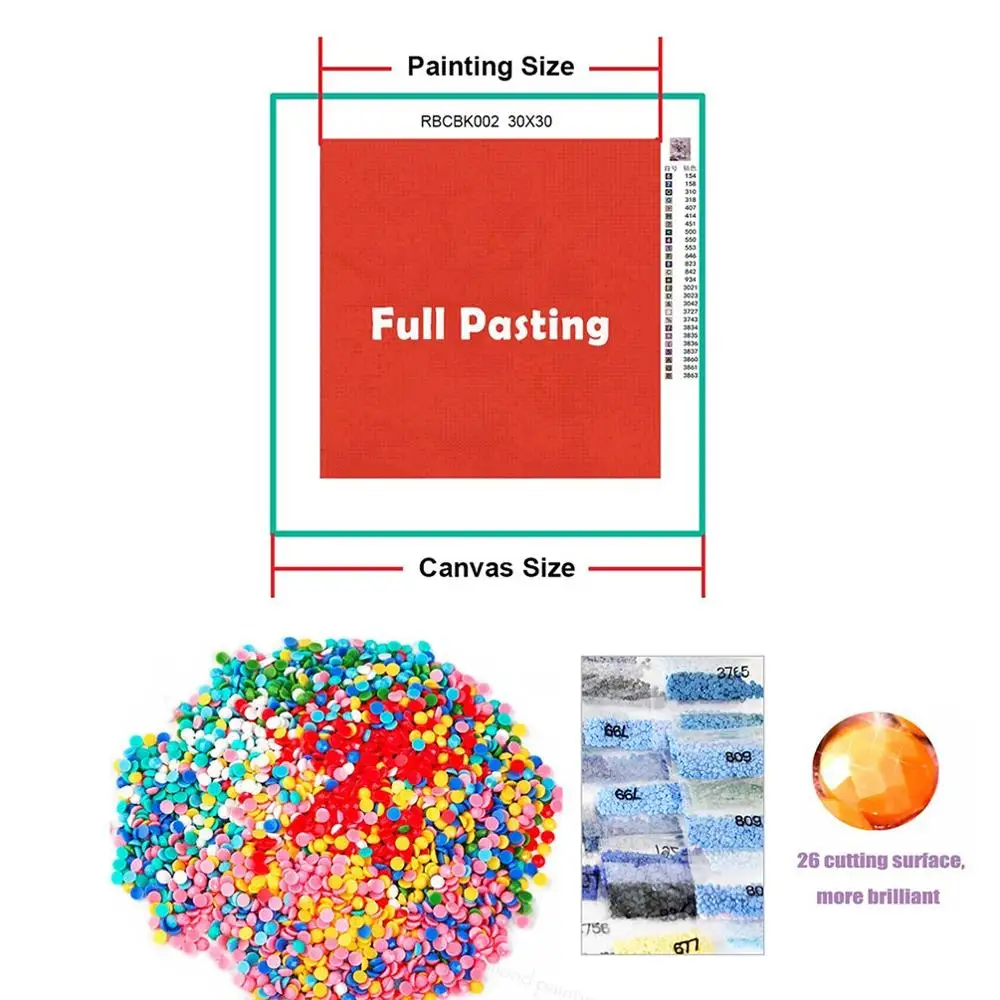 

ParNarZar Diamond Painting Photos Custom Full Square Picture of Rhinestones Diamond Embroidery Baby,Weeding and Parents gift