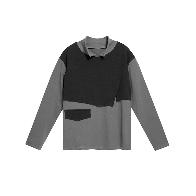 

Hot sale Trendy sexy ladies patchwork Blouses and tops , sexy women tess and tops D605