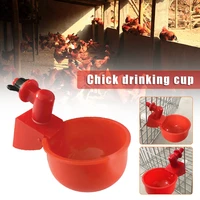 automatic chicken water cup thickened reusable poultry waterer practical chicken feeding bowl easy installation dropship