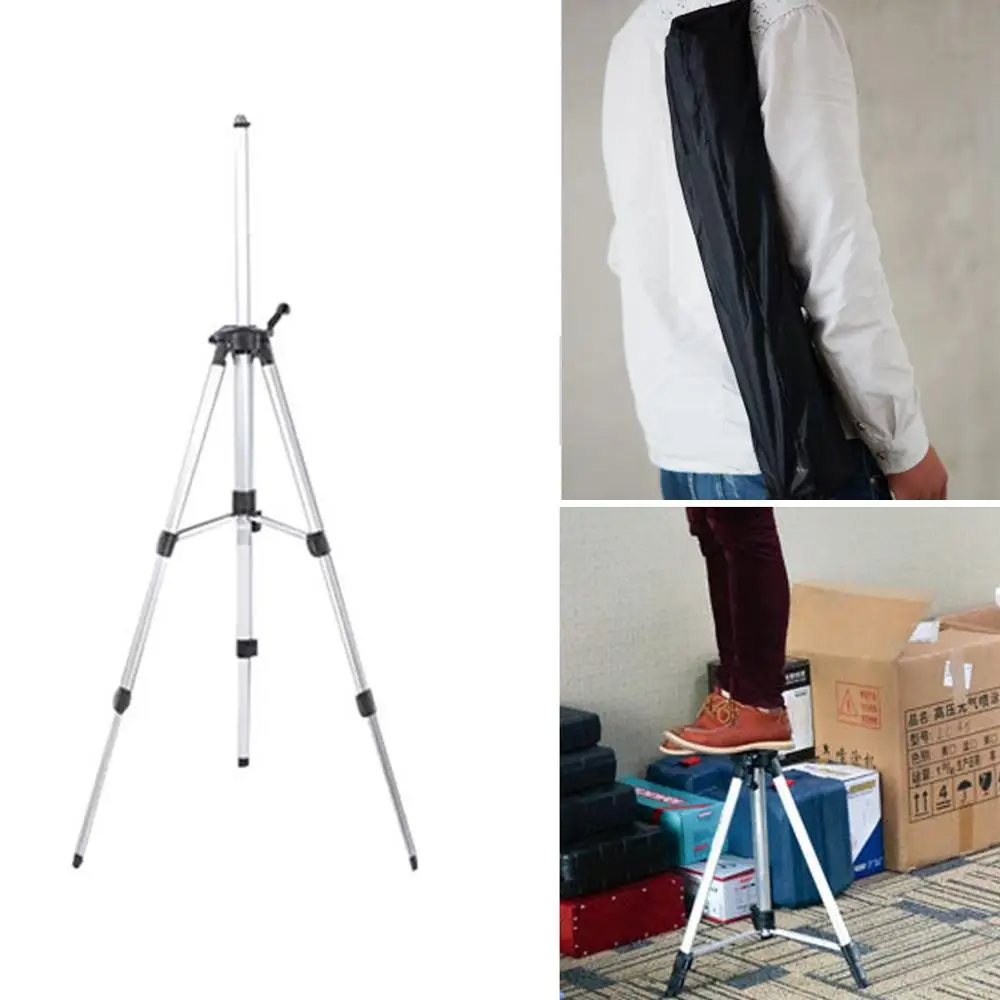 150cm Tripod Carbon Aluminum With 5/8 Adapter For Laser Level Adjustable | Инструменты