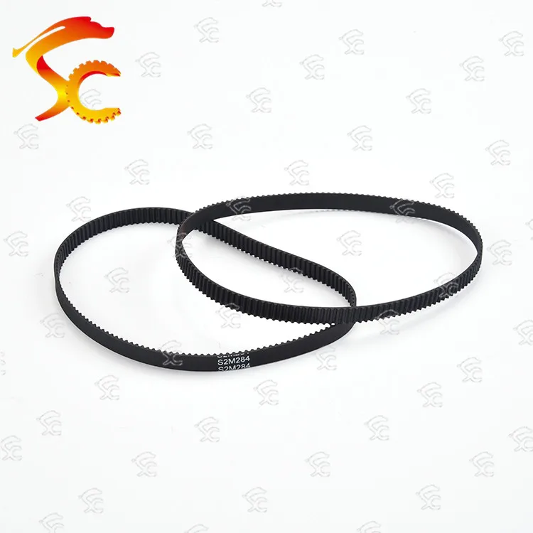 

10pcs/Lot S2M timing belt S2M-284 Teeth 142 Length 284mm width 3/6/9/10/12mm Rubber closed-loop S2M