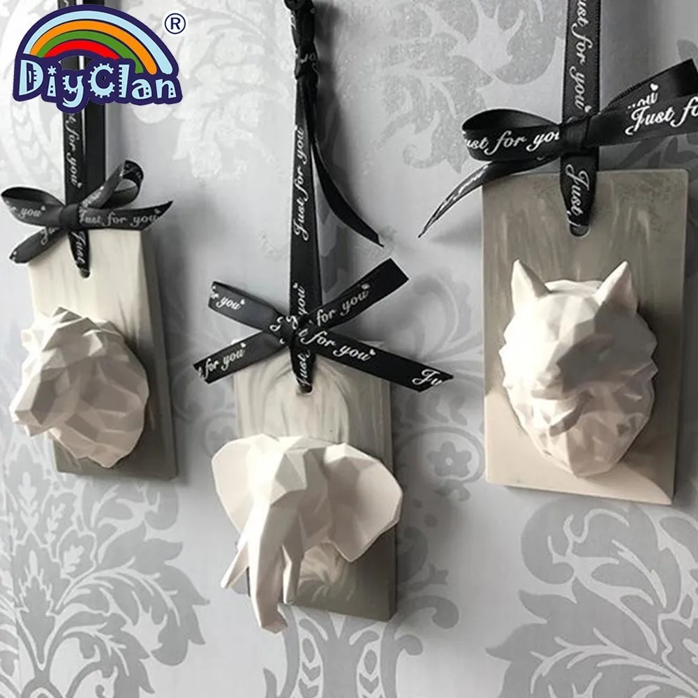 3d силиконовые формы для животных, Льва, волка, помадки, Формы для кексов, слон, геометрическая форма-форма животного, Бегемот, орангутанг, форма для мыла