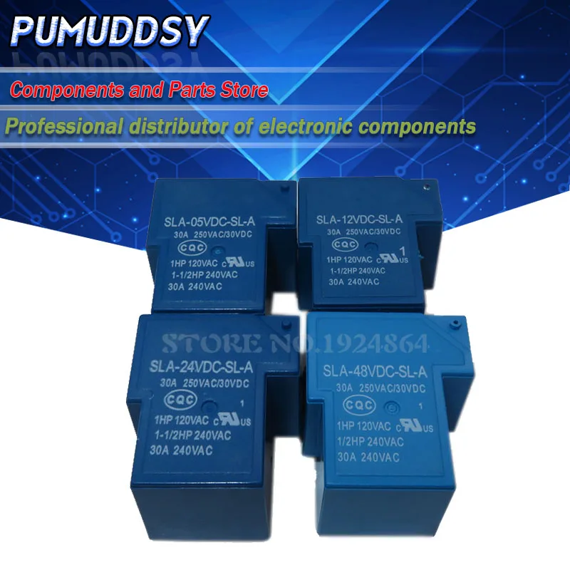2 шт./лот Power s SLA-05VDC-SL-A SLA-12VDC-SL-A SLA-24VDC-SL-A 5В 12В 24В 48В 30А 5PIN T90 | Электронные компоненты и